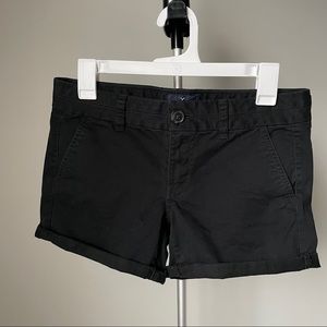 American Eagle Stretch Midi Shorts- Black size 4